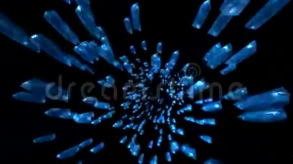 太空乘坐蓝色水晶视频的预览图