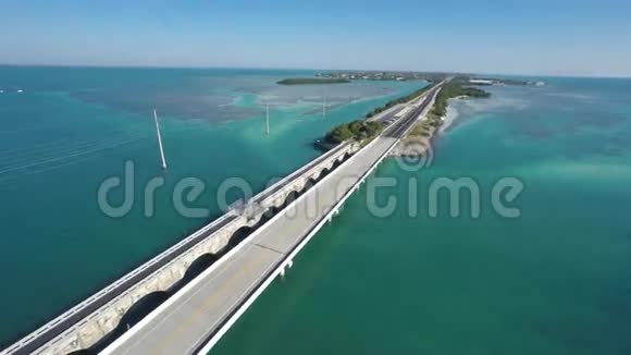 海外佛罗里达高速公路Keys4k视频的预览图