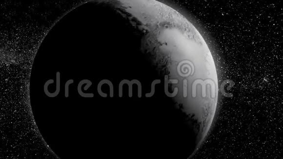 冥王星美丽的3D动画冥王星行星旋转与阿尔法通道地球冥王星动画视频的预览图