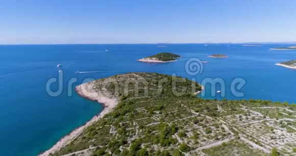 克罗地亚Razanj欧洲美丽的自然和景观的无人机视频视频的预览图
