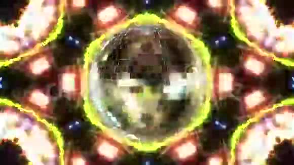 迪斯科球旋转循环动画3d视频的预览图