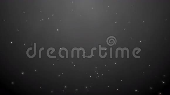 黑色运动背景抽象发光的星星和火花8K无缝环形夹视频的预览图