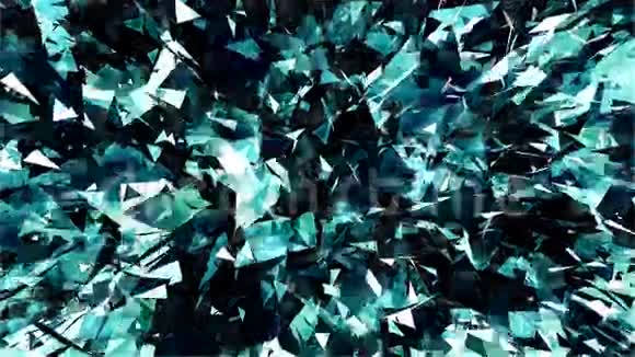 抽象玻璃碎片纹理背景循环视频的预览图