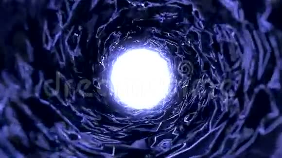 出隧道蓝色背景视频的预览图