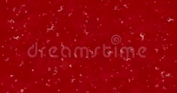波兰卫斯理斯威亚特的圣诞快乐文字是由灰尘形成的在红色背景上变成水平的灰尘视频的预览图