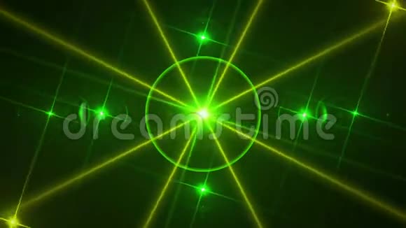 绿色抽象背景和射线循环视频的预览图