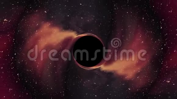 黑洞拉星云星空间时间漏斗坑无缝环动画背景新质量世界科学视频的预览图