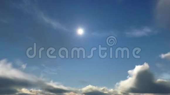 太阳落山时的云股票片段视频的预览图