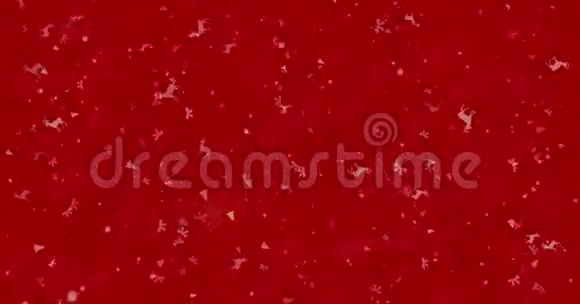 西班牙文圣诞快乐文字菲利兹纳维达由灰尘构成在红色背景下水平变成灰尘视频的预览图