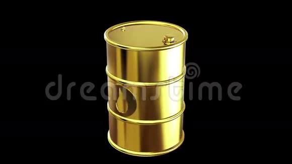黄金油桶与下降图标视频的预览图