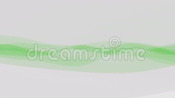 流动透明绿色织物或电影背景4K动画视频的预览图