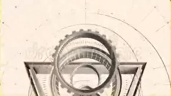 无缝环形抽象隧道运动图形视频的预览图