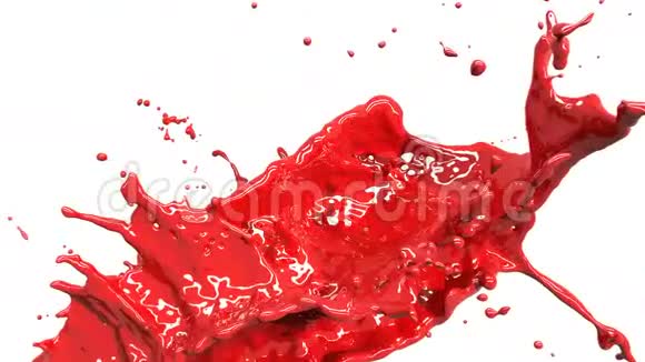 彩色油漆飞溅在慢运动和冻结运动高清1080穿过冰冻的彩色碎片非常适合标题视频的预览图