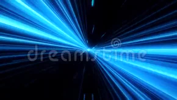蓝色科幻空间时间隧道VJ循环运动背景视频的预览图
