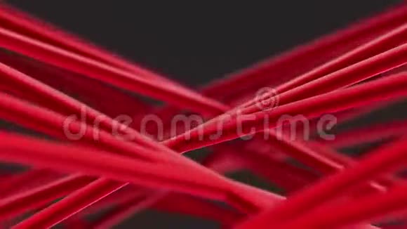 抽象叉红色几何环与浅场深视频的预览图