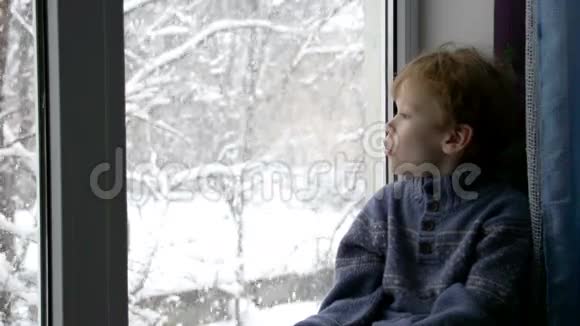 窗外的圣诞暴雪视频的预览图