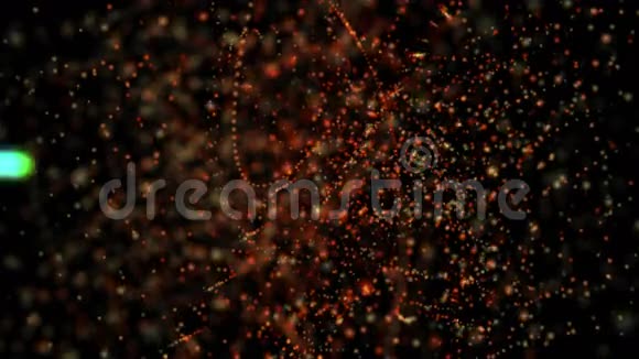 美丽的抽象彗星和浮游生物4K超高清视频的预览图