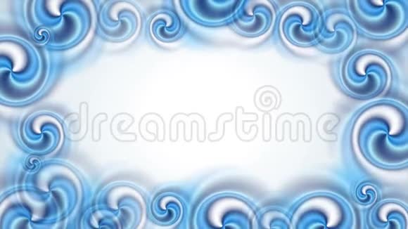 蓝色抽象漩涡形状视频动画视频的预览图