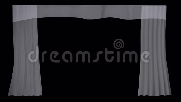 窗帘是在一个巨大的背景上动画视频的预览图