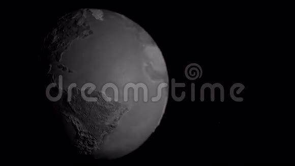 半光离心无缝环投影地球BW版视频的预览图