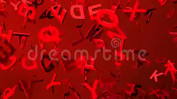 红色背景上的红色字母视频的预览图