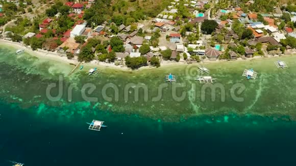 菲律宾Moalboal宿务岛海岸视频的预览图