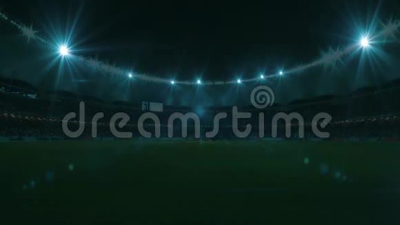 足球在火流中飞舞4k三维动画视频的预览图