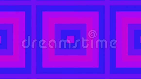 几何抽象彩色背景与方形框架的背景设计和壁纸视频的预览图
