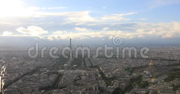 巴黎空中天际线视频的预览图