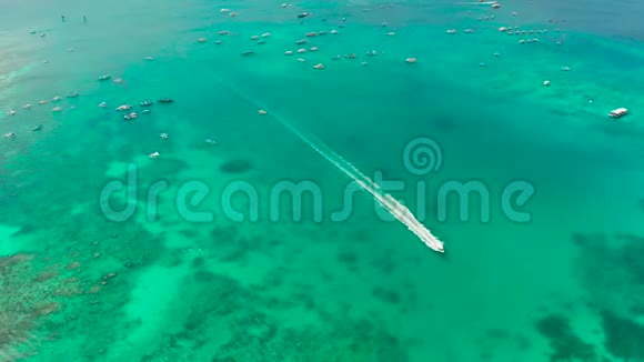蔚蓝的泻湖岛长滩岛菲律宾视频的预览图