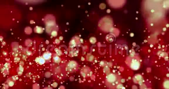 圣诞节红色闪光背景与波克圣诞节节日情人节活动节日象征视频的预览图