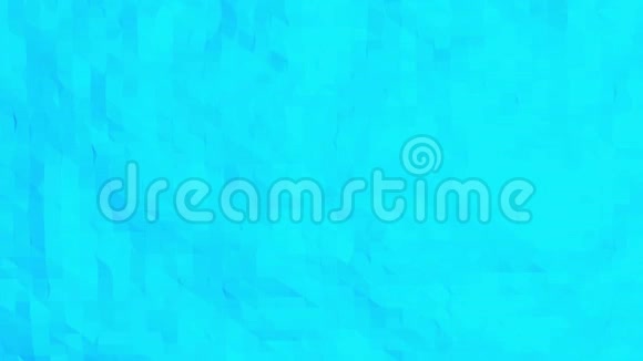 蓝色金属低聚波动表面作为抽象背景蓝色多边形几何振动环境或脉动视频的预览图