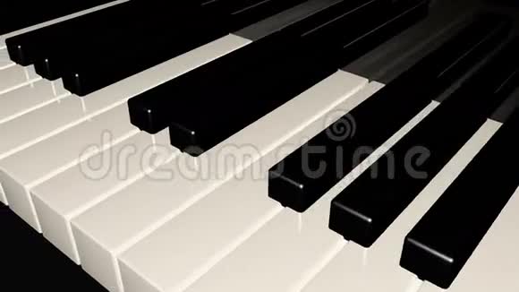 钢琴键盘宏观可循环背景视频的预览图