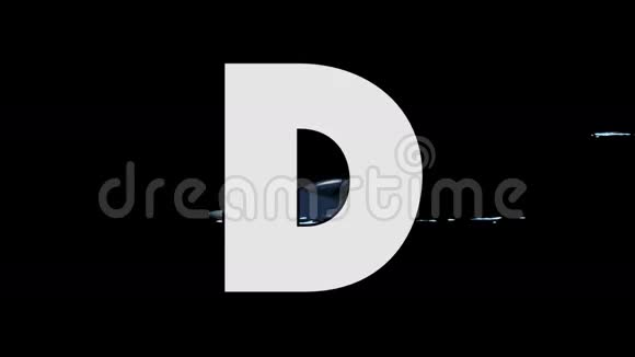 字母D和海豚背景视频的预览图