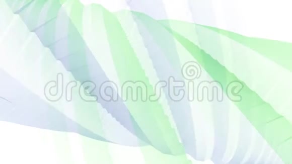 白色背景三维渲染中的旋转几何螺旋怀特几何技术设计抽象动画视频的预览图
