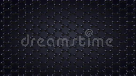六角形原子晶格深灰色背景8K无缝环娃娃夹子视频的预览图