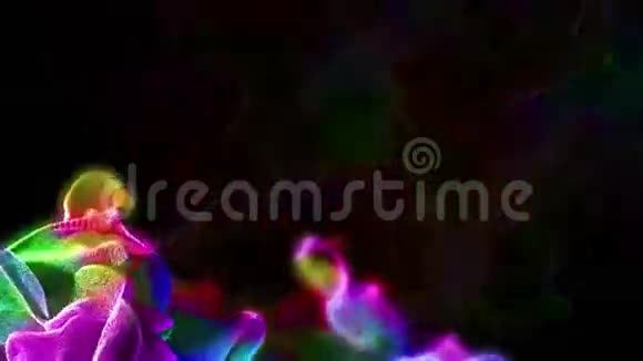 彩色粒子三维动画循环视频的预览图