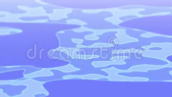 缩蓝液体运动背景海水的概念4K无缝循环动画视频的预览图