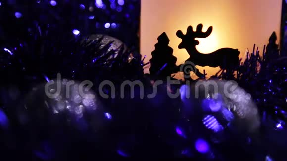 圣诞新年鹿灯视频的预览图