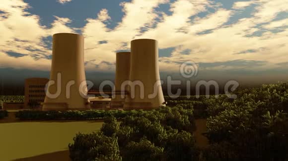 核电站工业和能源视频的预览图