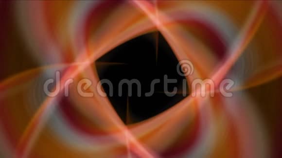 抽象旋转星花图案背景光空间隧道能量视频的预览图