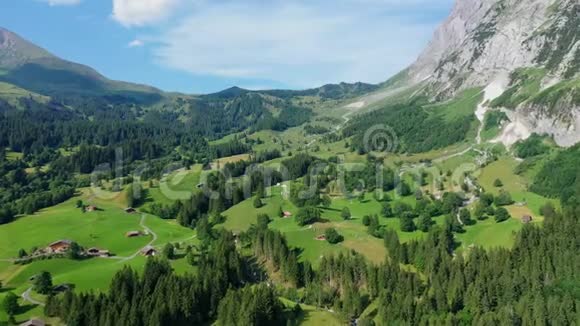 瑞士奇妙的自然瑞士阿尔卑斯山视频的预览图