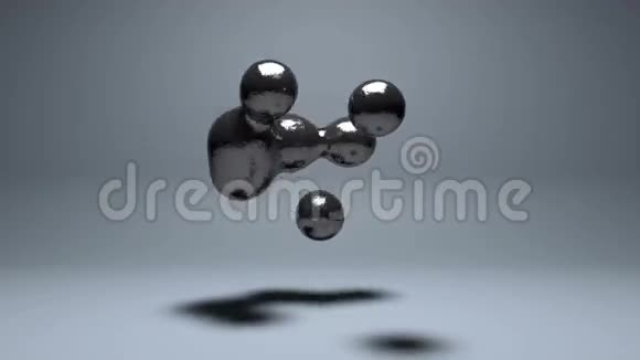 液体汞球漂浮视频的预览图