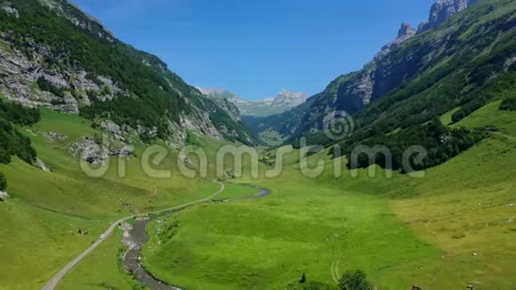 瑞士奇妙的自然瑞士阿尔卑斯山视频的预览图
