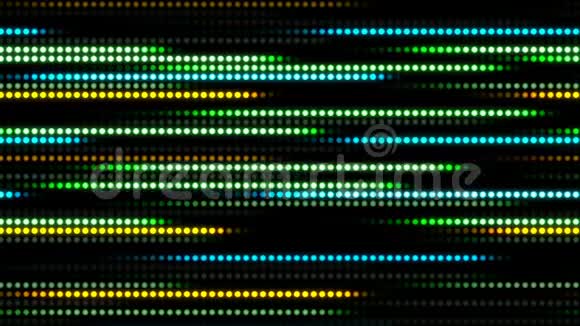 动画抽象技术背景光条纹慢动作点圆蓝绿色视频的预览图