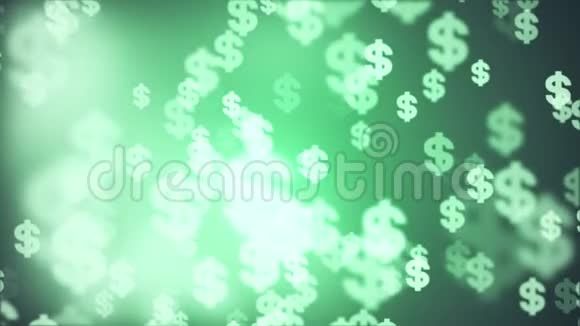美元符号随机浮动动画背景新质量复古数字字母金融快乐视频视频的预览图