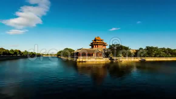 中国北京紫禁城的塔楼视频的预览图