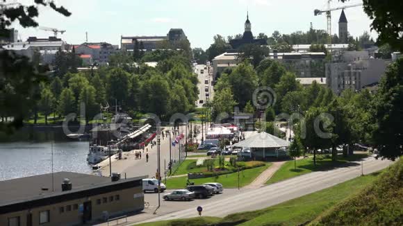 拉彭兰塔城市街道芬兰4K视频的预览图