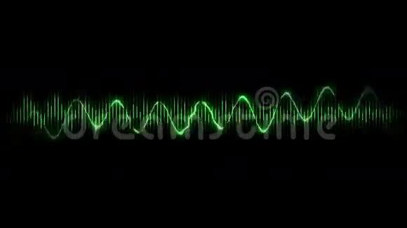带音频波和频谱的运动背景视频的预览图