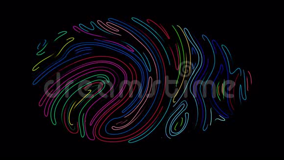 彩色追踪指纹循环与马特视频的预览图